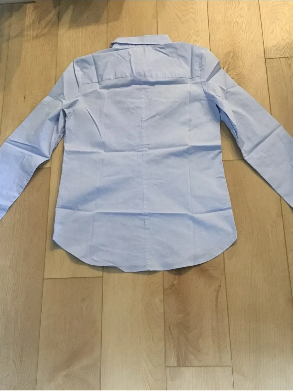 Light Blue Striped Button-Up Shirt - Classic Style - Picture 7 of 16
